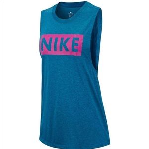 Nike Dry Training Tank Top - Blue  Size S